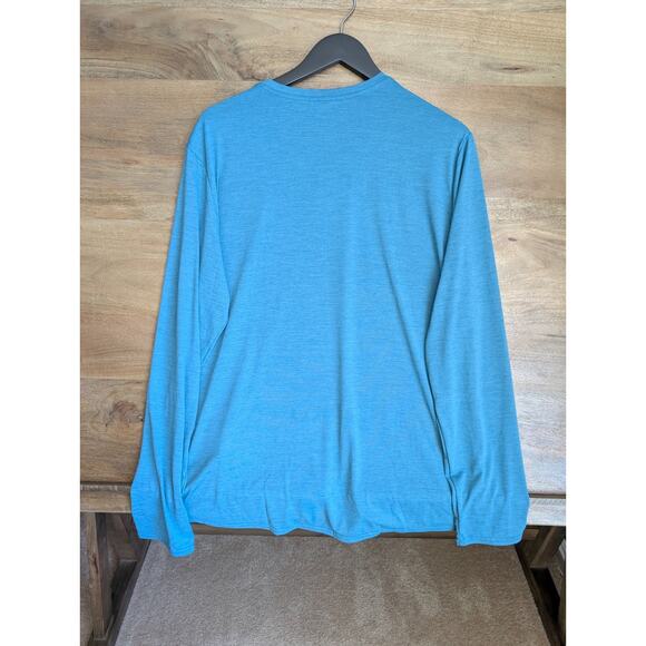 Patagonia Shirt Mens Large Teal Wetland Capilene Cool Daily Long Sleeve Tee NWT - Picture 2 of 4